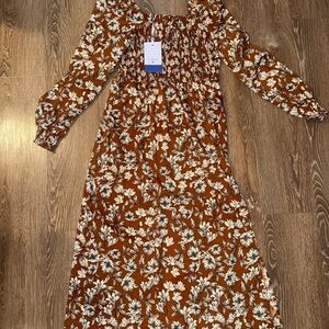 Orange Floral Midi Dress - La Ligne x Target